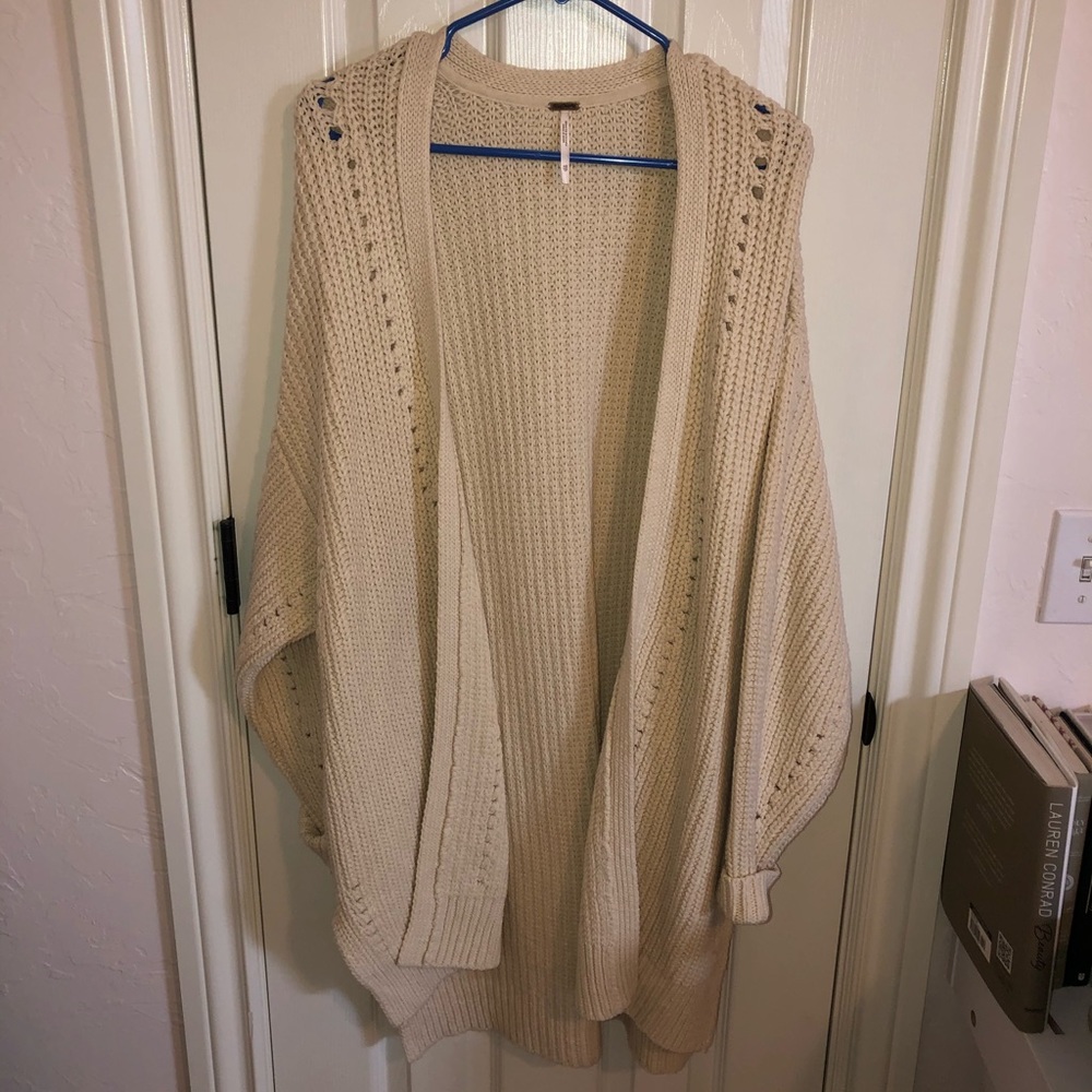 Free people green cardigan